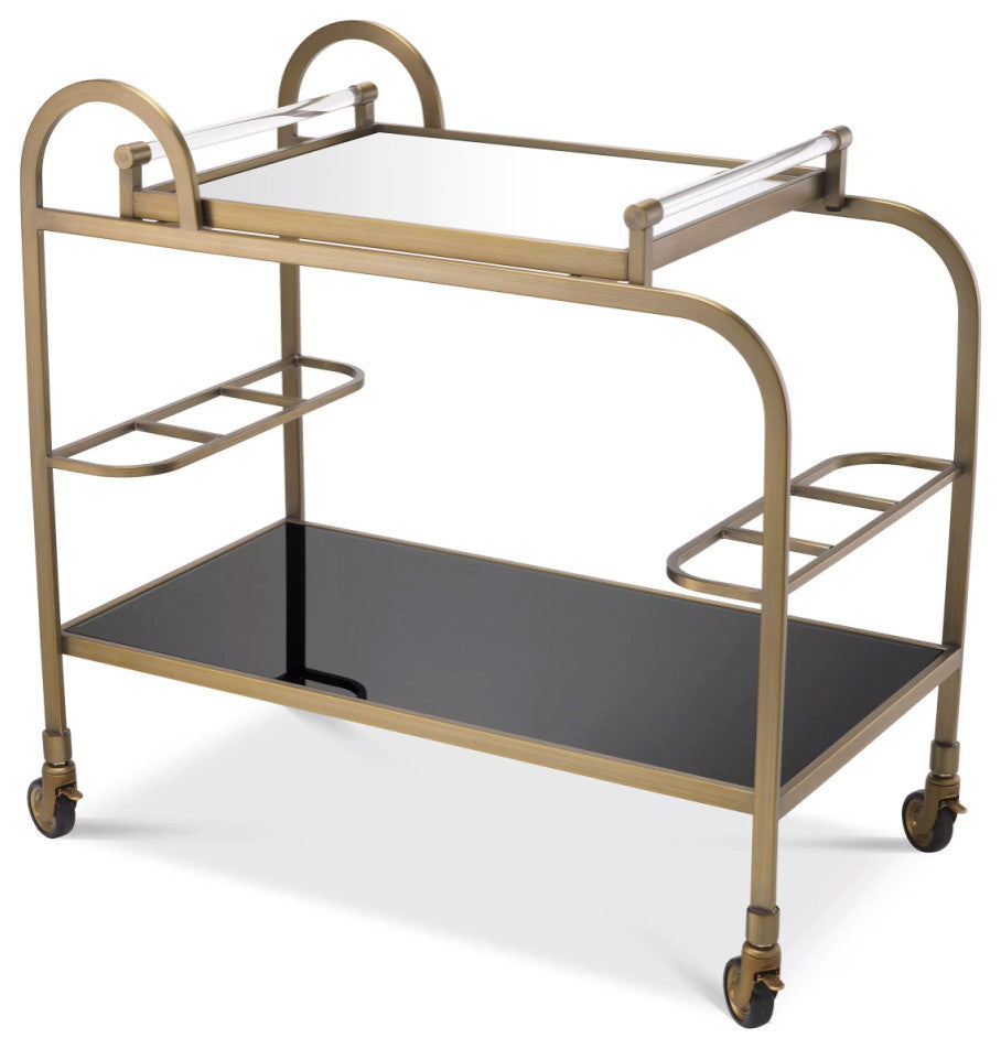 Modern Brushed Brass Trolley | Eichholtz Montreuil