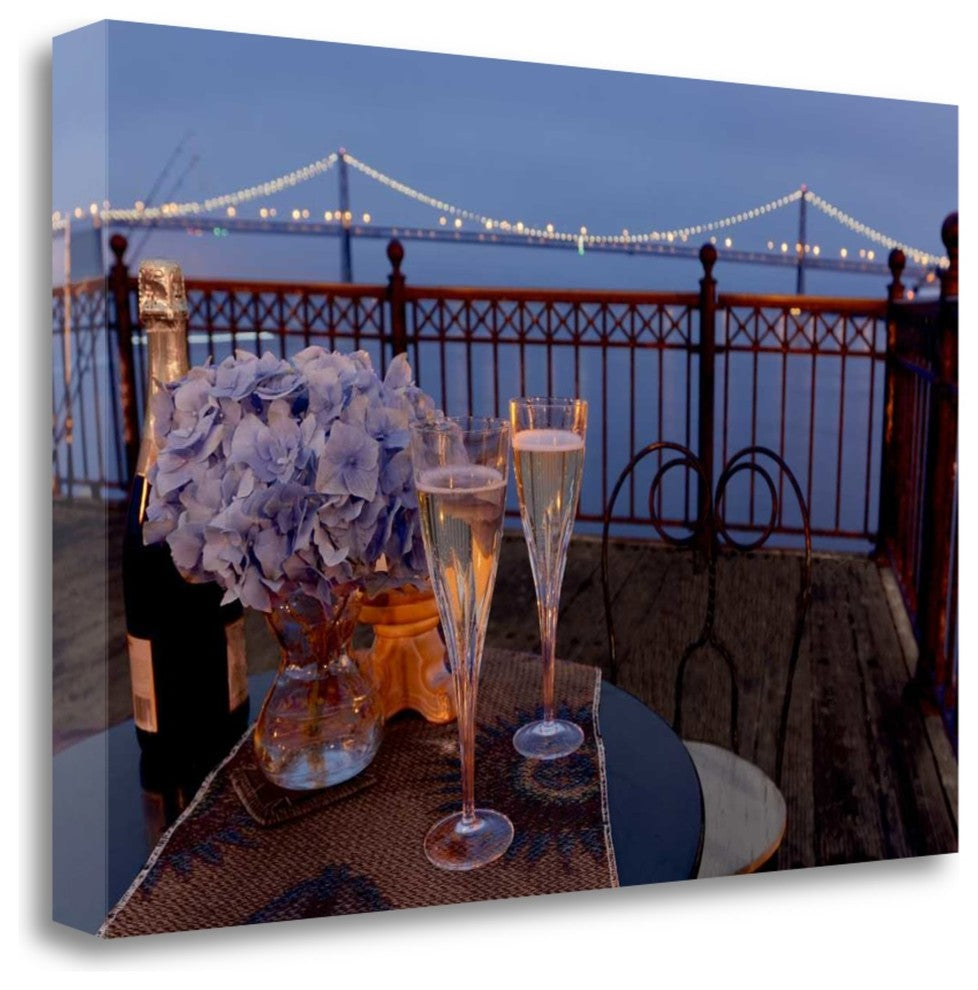 "Dream Cafe Bay Bridge - 18" By Alan Blaustein, Giclee on Gallery Wrap Canvas