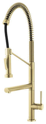 Nouvet Single Handle, Pull-Down Kitchen Faucet With Pot Filler, Brushed Gold