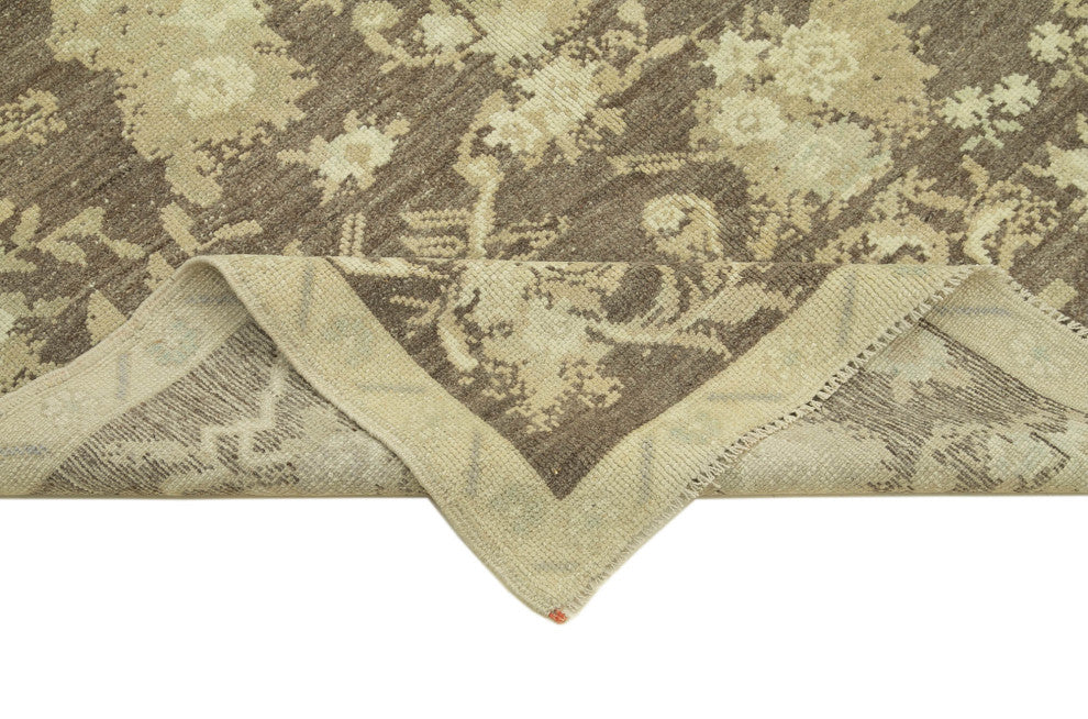 Rug N Carpet - Handwoven Turkish 4' 4'' x 8' 0'' Distressed Wool Rug