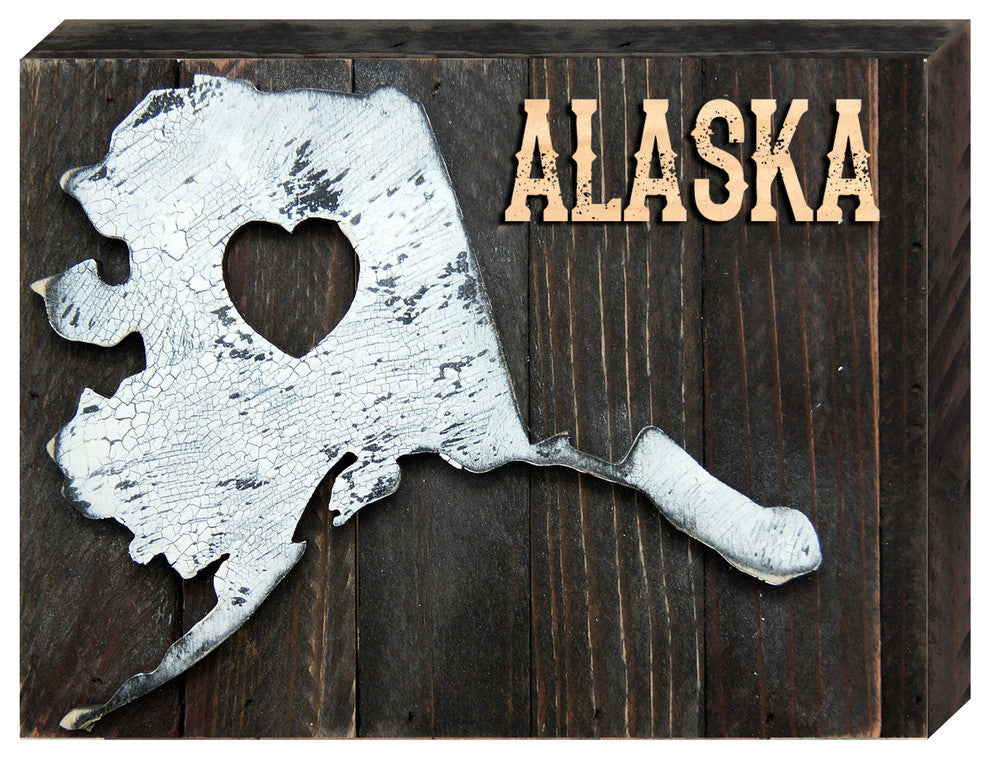 I Love Alaska State Block