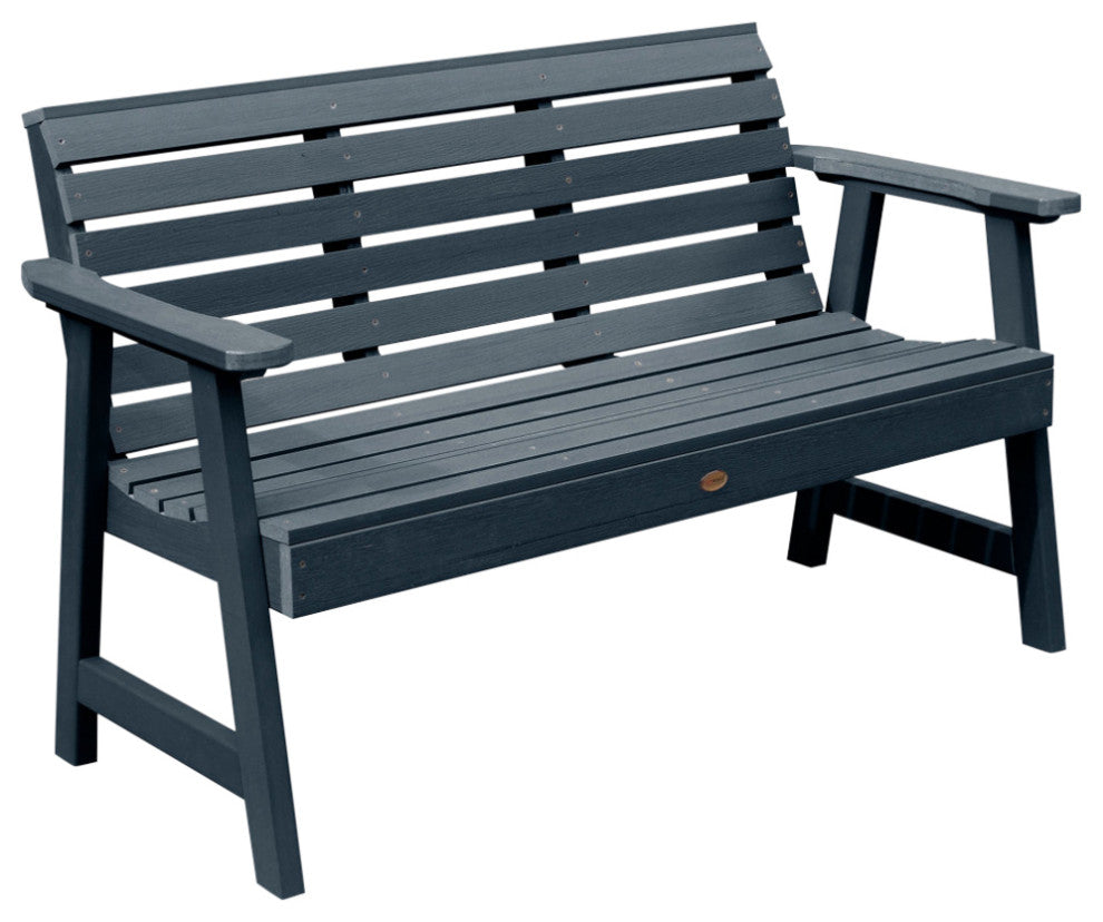Weatherly Garden Bench, Federal Blue, 5'