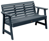 Weatherly Garden Bench, Federal Blue, 5'