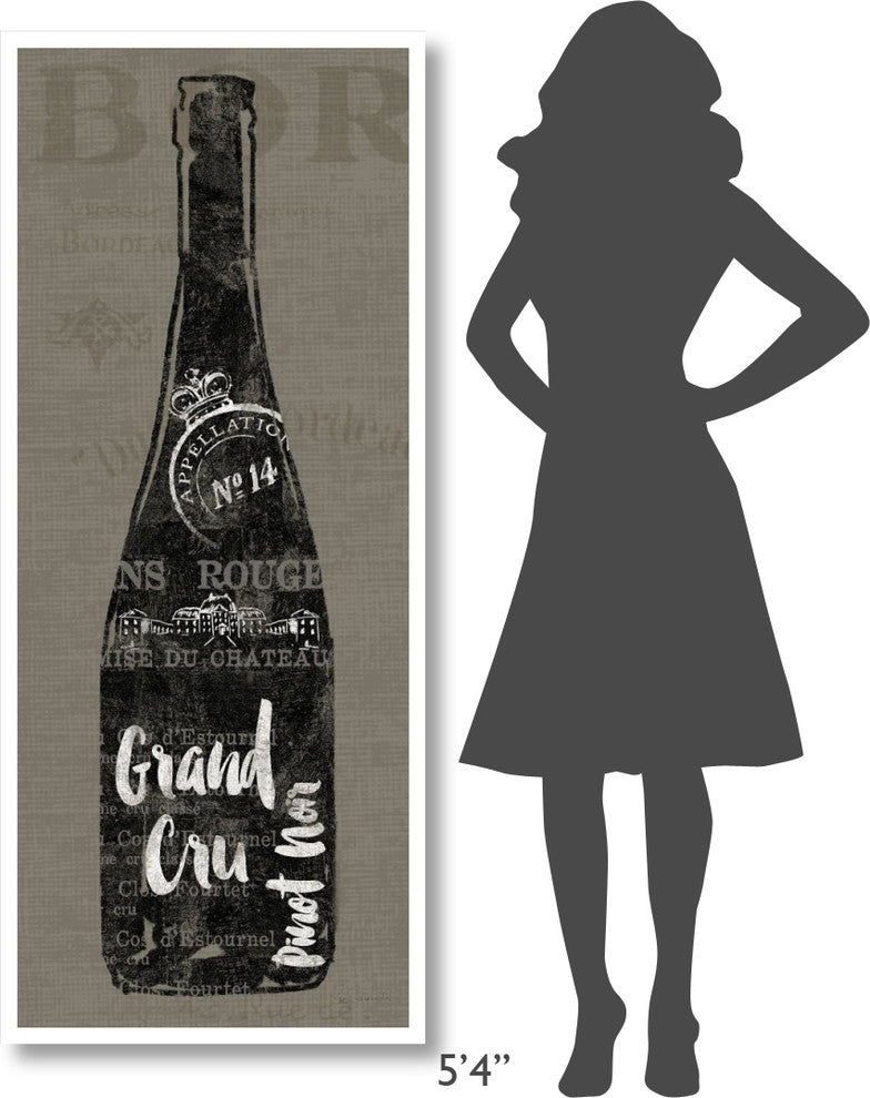 "Linen Wine I" Digital Paper Print by Sue Schlabach, 26"x62"