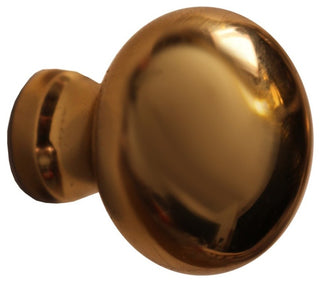 Cabinet Knob Black Solid Brass Colonial 1" Dia |