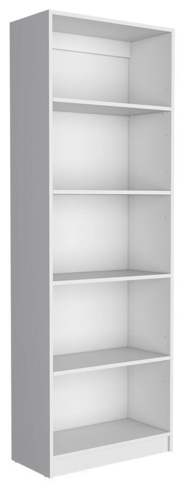 Salina 3 Piece Living Room Set with 3 Bookcases, White