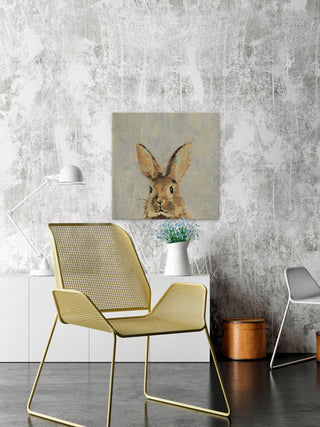 "What up Rabbit II" Painting Print on Wrapped Canvas, 32"x32"