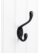 4-1/2" Double zinc wall mount hook. Finish: DBAC.