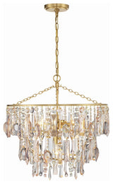 CRYSTORAMA Elsa 3 Light Antique Gold Pendant
