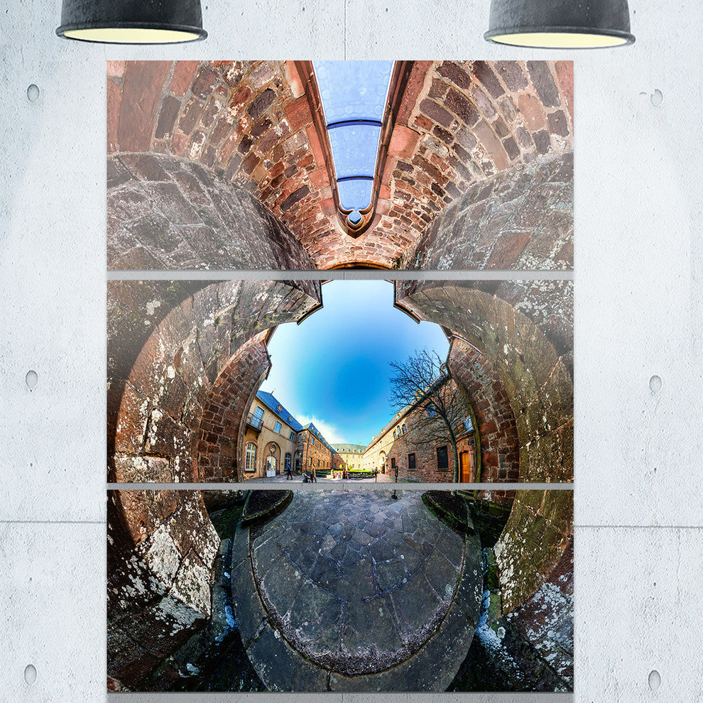 "Mont Sainte Odile Little Planet" Metal Wall Art, 3 Panels, 28"x36"