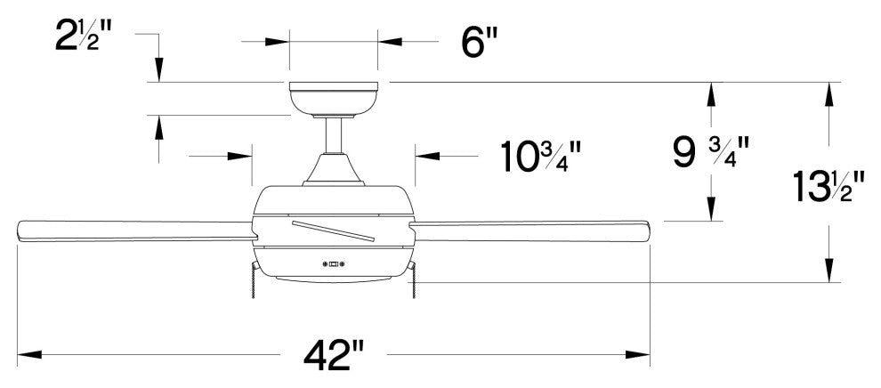Hinkley Croft 42" Integrated LED Indoor Ceiling Fan, Metallic Matte Bronze