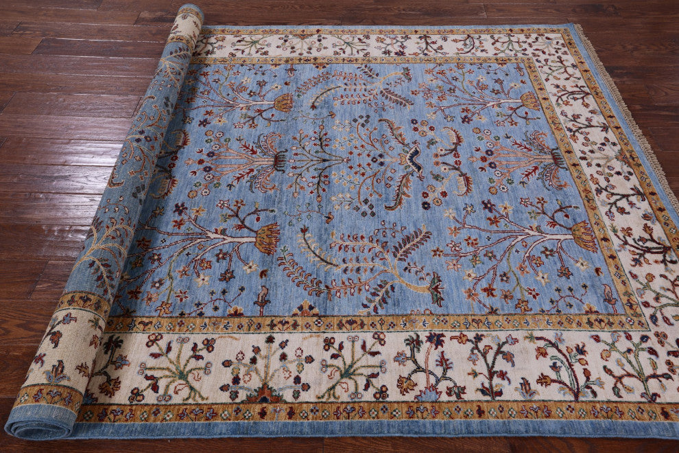 5' 10" X 7' 10" Handmade Persian Tabriz Wool Rug Q7759