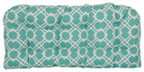 42"X19" U-Shaped Patterned Polyester Tufted Settee/Bench Cushion, Elipse Pool