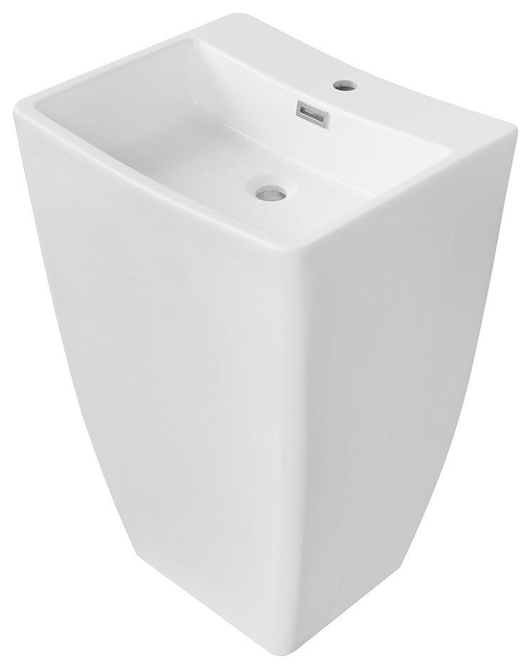 22" Streamline K-1490-20 Solid Surface Resin Freestanding Basin