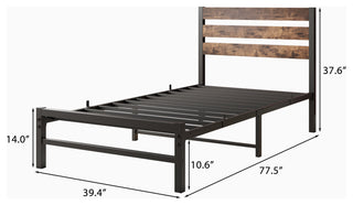 Gewnee TTwin Size Platform Bed Frame