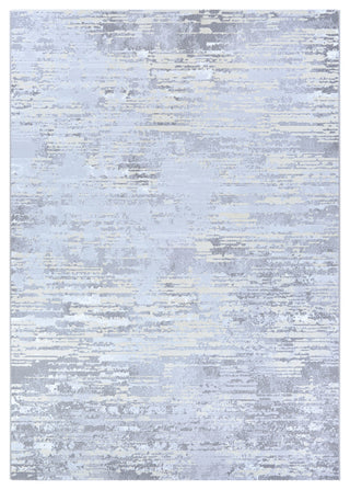 Serenity Cryptic Area Rug, Light Grey-Champagne, 2'2"x7'10" Runner