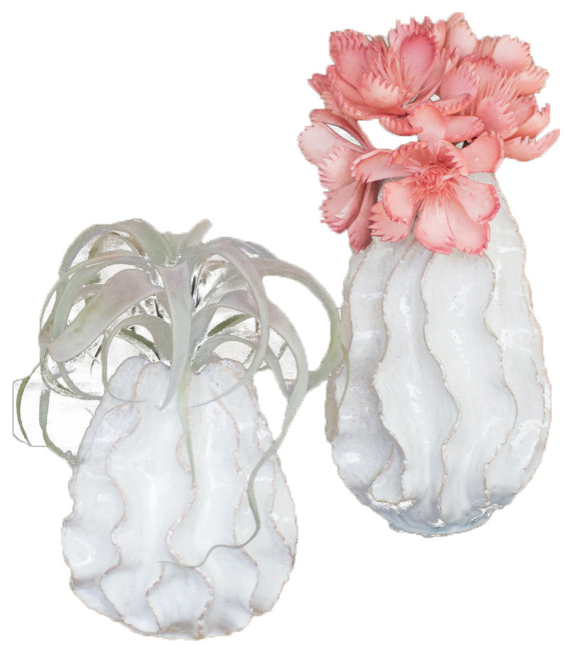 Ceramic Ruffle Vase - Large
