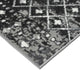 Hannah Moroccan Area Rug/Runner, Charcoal Grey, 4' x 6'
