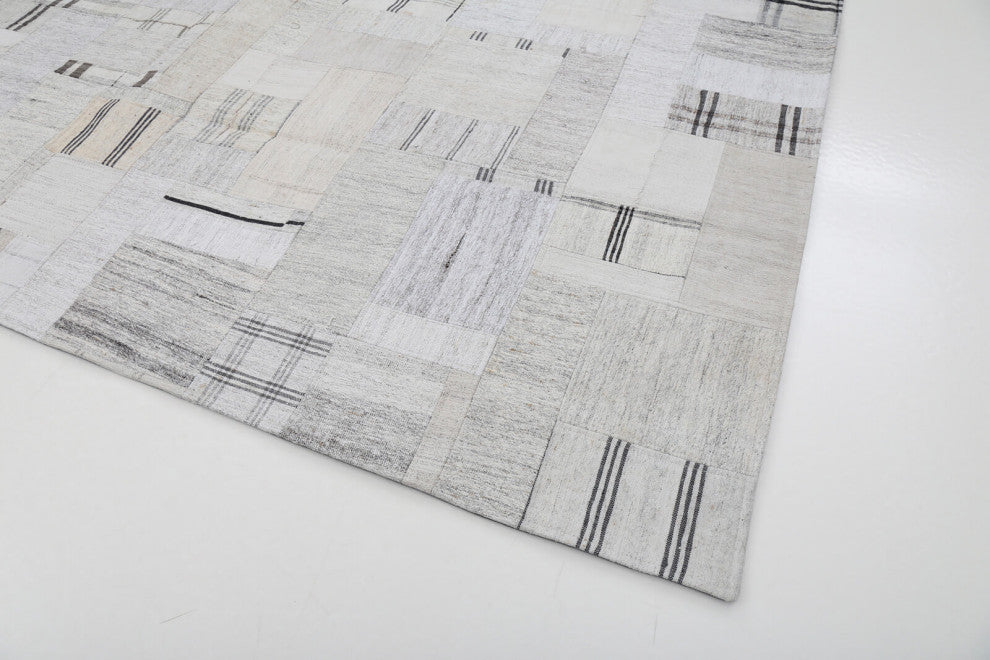 Rug N Carpet - Handmade Oriental 8' 3'' x 10' 0'' Rustic Patchwork Kilim Rug