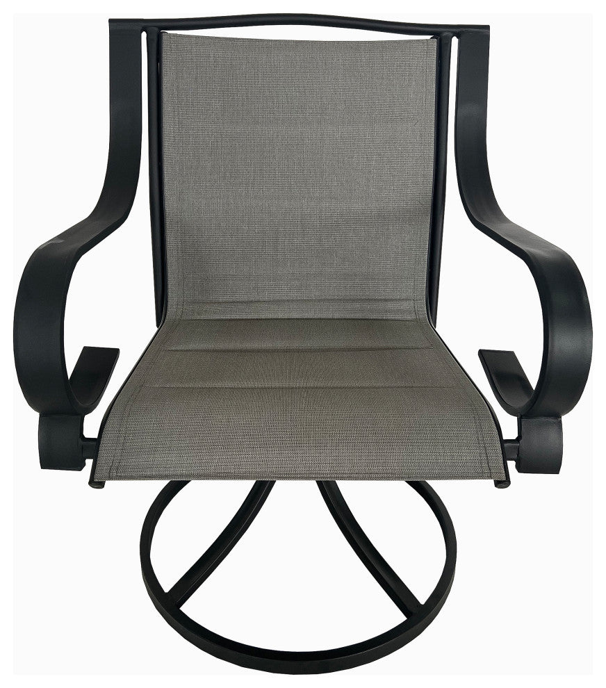 Deko Living 4 - Seating Outdoor Dining Table and Swivel Chairs Set