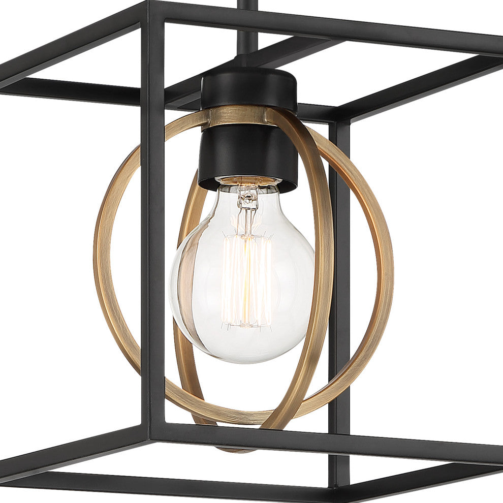 Designers Fountain D276M-8P Kew Gardens 9"W Mini Pendant - Matte Black