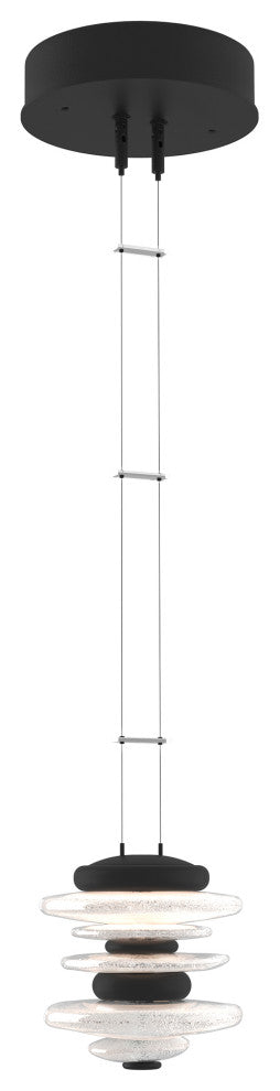 Cairn Mini Pendant, Black Finish, Standard Overall Height
