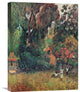 "Huts Under The Trees" Stretched Canvas Giclee by Paul Gauguin, 17"x22"