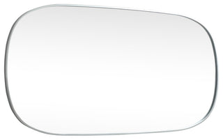 Home Living Metal Frame Oval Mirror 30x60 Inch, Silver