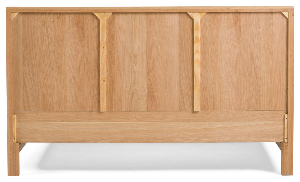 Modrest Winters Modern Natural Oak Bed, Queen
