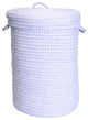 Colonial Mills Hamper Ticking Solid Hamper w/ lid Amethyst Hamper, 18"x18"x30"