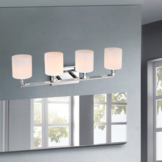 CHLOE Lighting Jane Contemporary 4-Light Chrome Bath Vanity Fixture