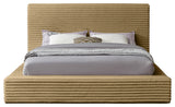 Dexter Upholstered Bed, Camel, King, Corduroy Fabric