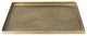 Jumbo Gold Metal Rectangular Tray