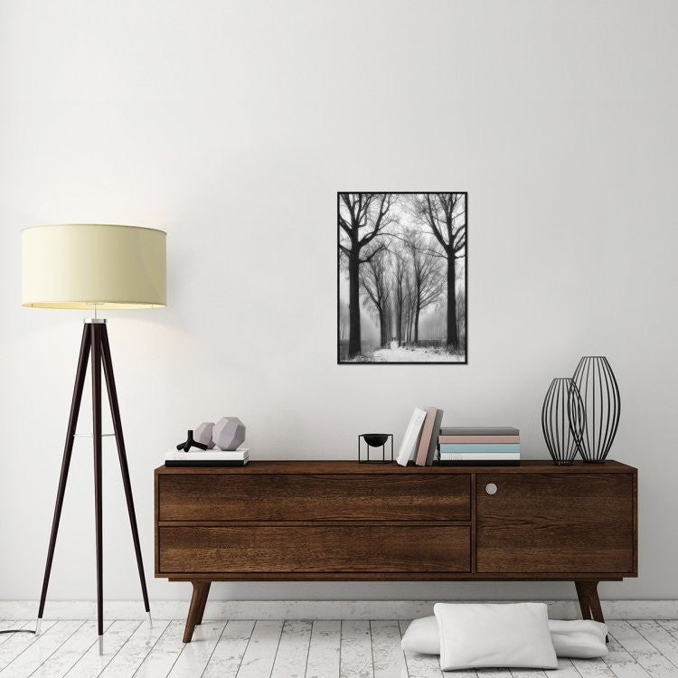 "Then Winter Comes" Framed Canvas Giclee by Yvette Depaepe, 23x31"