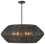Luca Large Drum Chandelier in Black