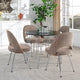 Modern Oat Cordelia Dining Chairs Set of 4