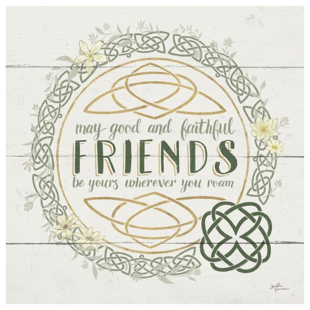 "Irish Blessings IV" Digital Paper Print by Janelle Penner, 38"x38"