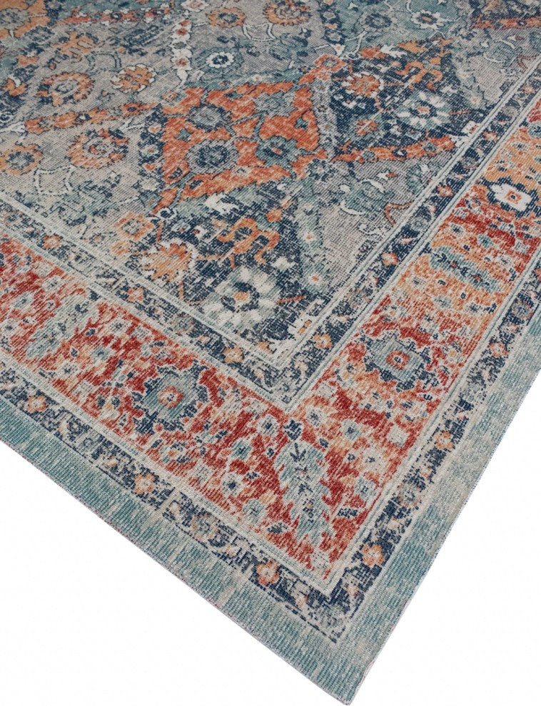 Noori Rug Low-Pile Pete Grey/Rust Rug