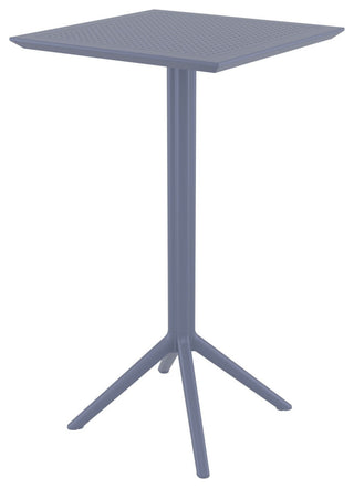 Sky Square Folding Bar Table 24 inch Dark Gray