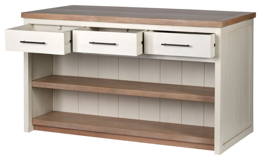 Solid Wood Kitchen Island, Fairview II