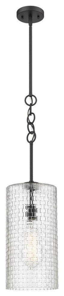 Innovations 380-1S-BK-G380-8CL 1-Light Mini Pendant, Matte Black