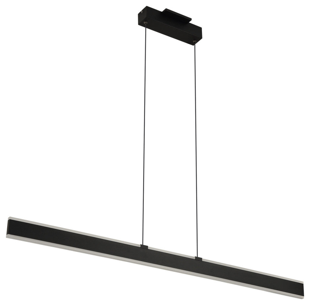 Wezen 48" ETL Certified Integrated LED Height Adjustable Chandelier, Black