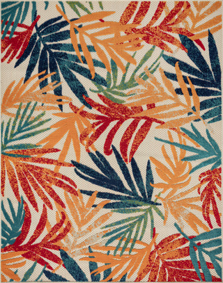 Oaks Modern Floral Area Rug, Multi-Color, 7'11" X 10'3"