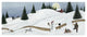 "Christmas Valley Snowman Crop" Paper Print by David Carter Brown, 52"x22"