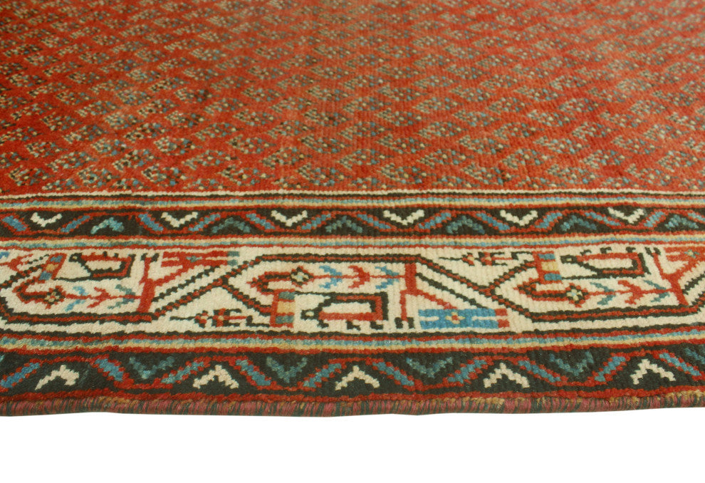 Fine Vintage Distressed Niloufar Rust/Beige Runner, 3'3x10'0