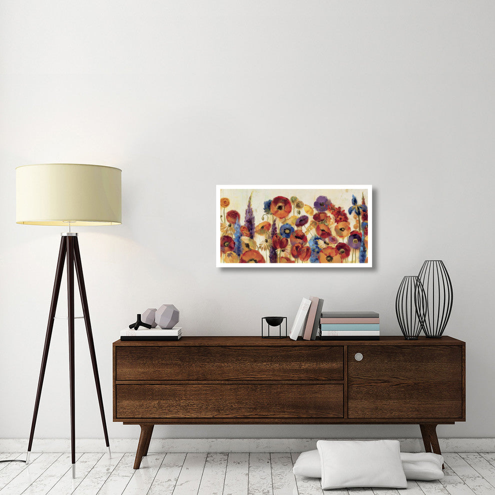 "Joyful Garden" Digital Paper Print by Silvia Vassileva, 38"x20"