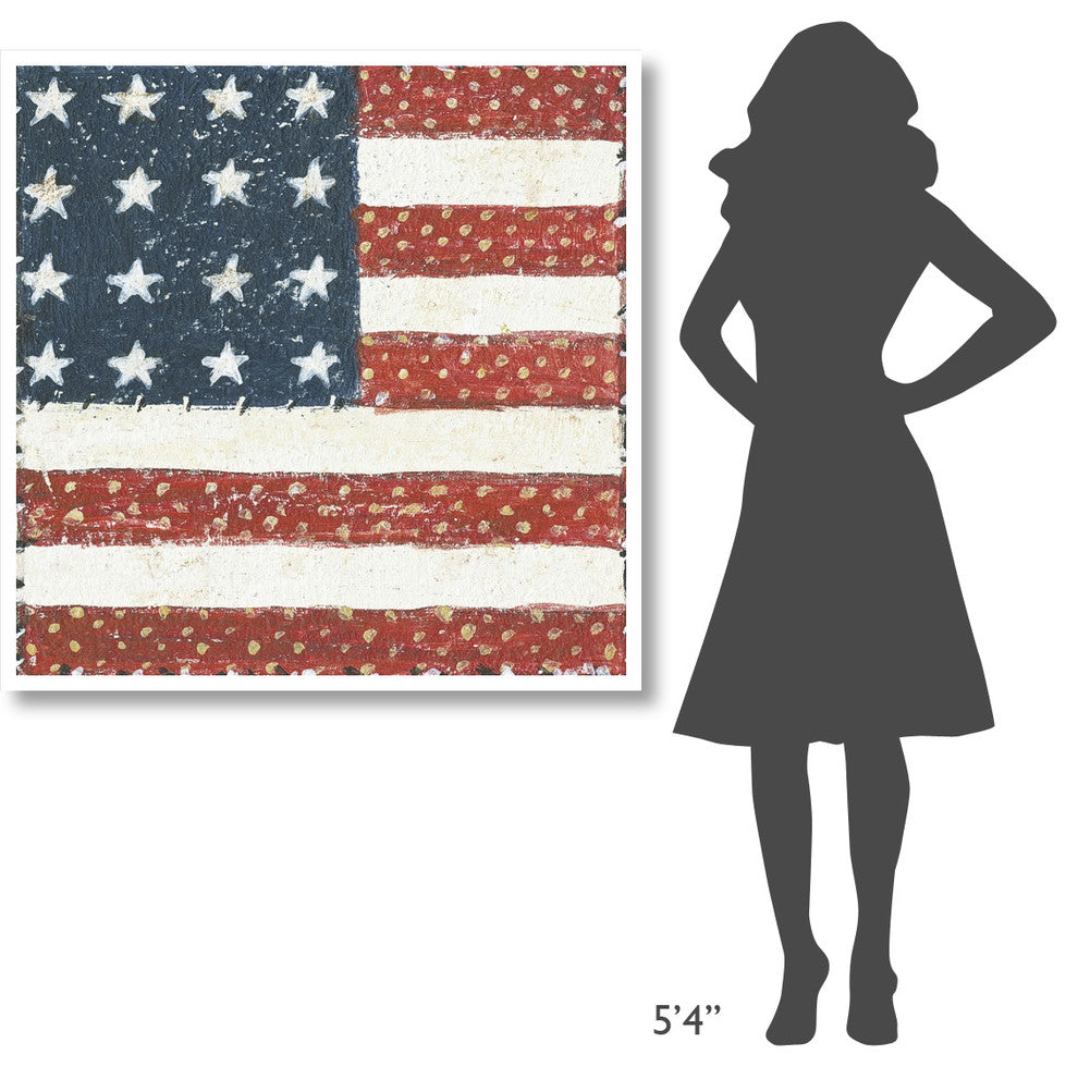 "Americana Quilt IV" Digital Paper Print by David Carter Brown, 42"x42"
