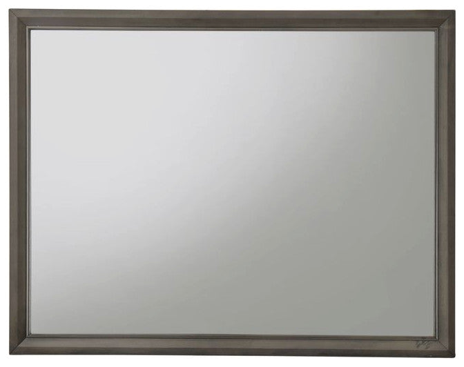 Acme Caren Rectangle Dresser Mirror, Charcoal Frame