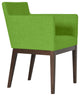 Harput Wood Chair, Solid Beech Walnut Base, Pistachio Camira Wool