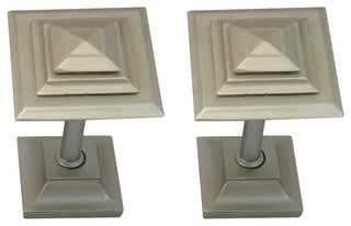 Rockwell Drapery Medallion Holdback, White, Set of 2